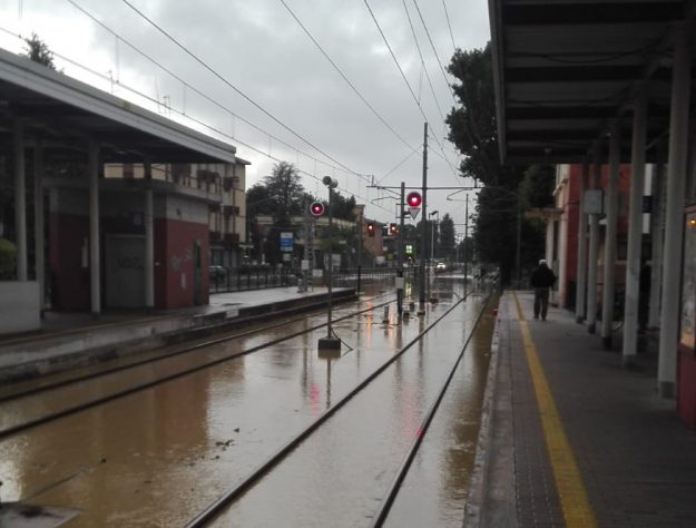 allagamento crespellano bologna vignola ferrovia