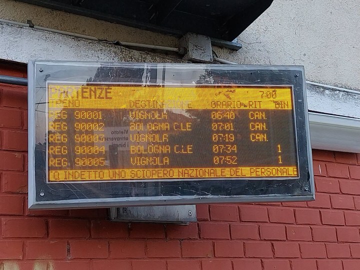 treni cancellati bologna vignola 2026